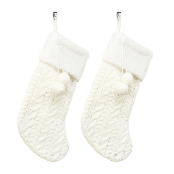 pcs Knitted Christmas socks, Knitted Christmas socks with Pom Po