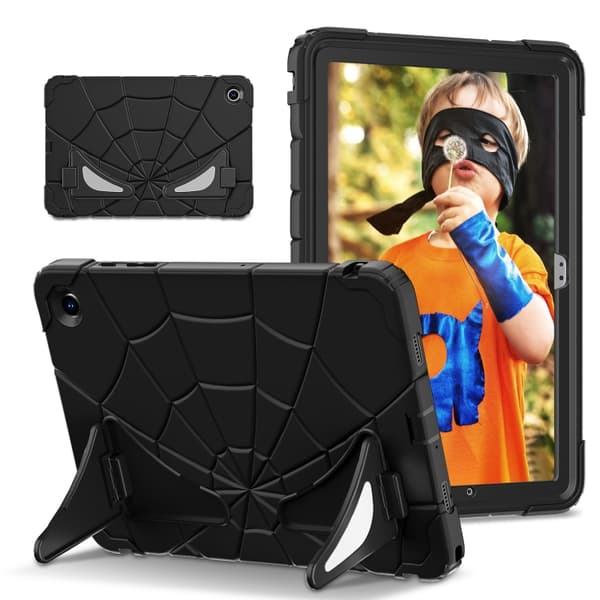 Iskunkestävä silikonihybridikotelo Samsung Galaxy Tab A9+ & A11+[JUN] Svart