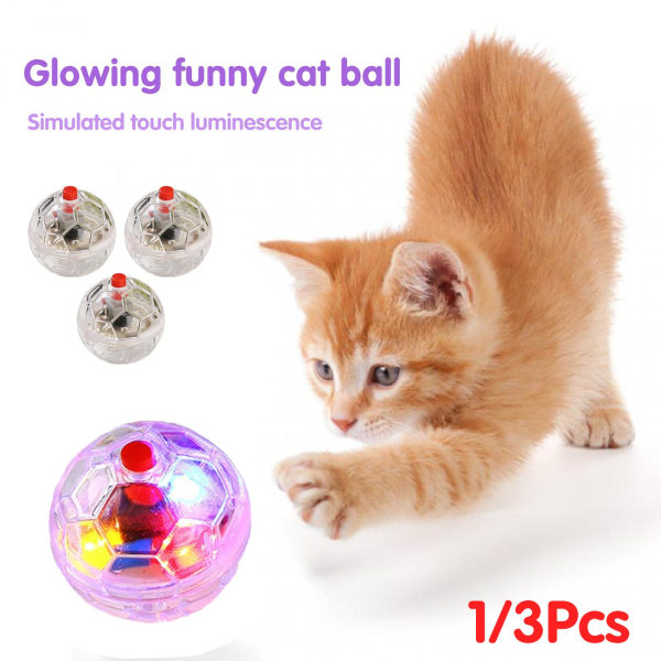 3x Hunting Motion Light Up Balls Blixt Paranormal utrustning Husdjur 1pcs One-size