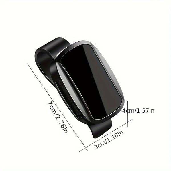 Bilbrilleholderklips - Universell oval ABS-montering for solbriller og briller 【Vit】