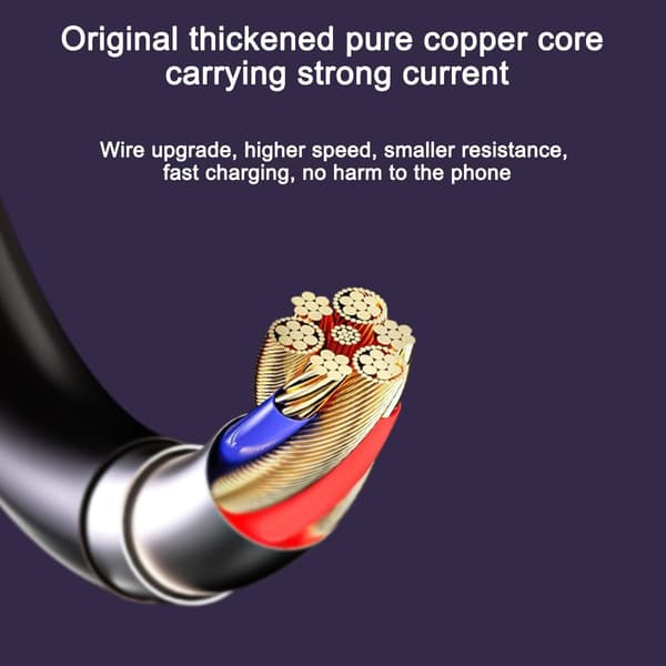 2025 100W superrask billader med 3 USB-porter og kabel [JUN]