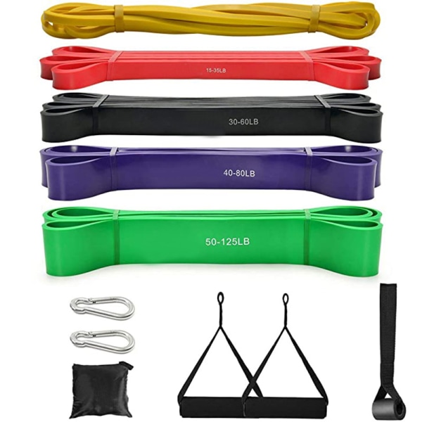 TOM SHOO 5-pack Pull Up Assist Band Set Resistan