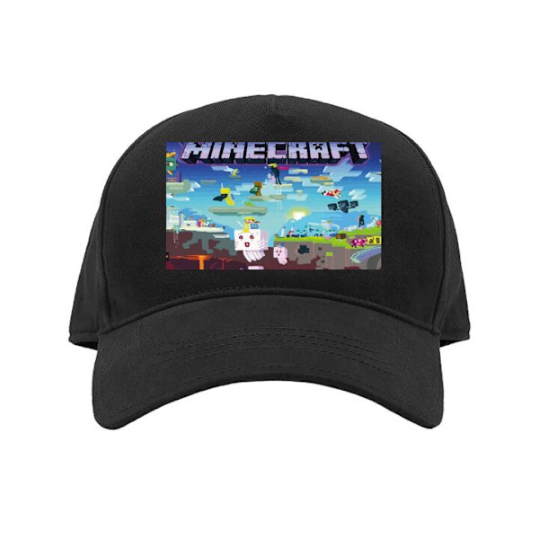 Justerbar Minecraft-caps for gutter og jenter [JUN] Barn black