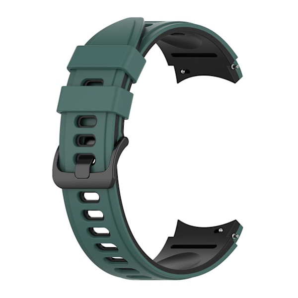 Silikonarmband till Samsung Galaxy Watch 4/5/6 40/44mm / Watch6 Classic 43mm 47mm / 5 Pro 45mm Olive Green  Black