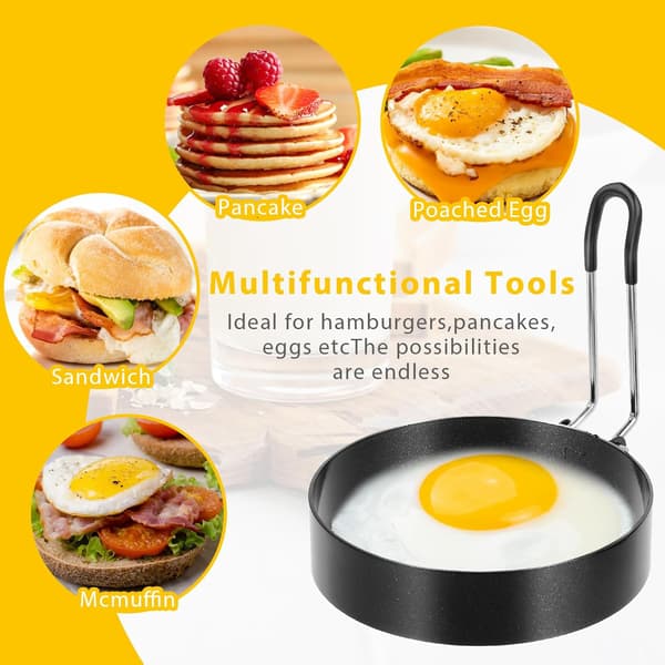 2-pakke non-stick eggeringer for perfekte stekte egg