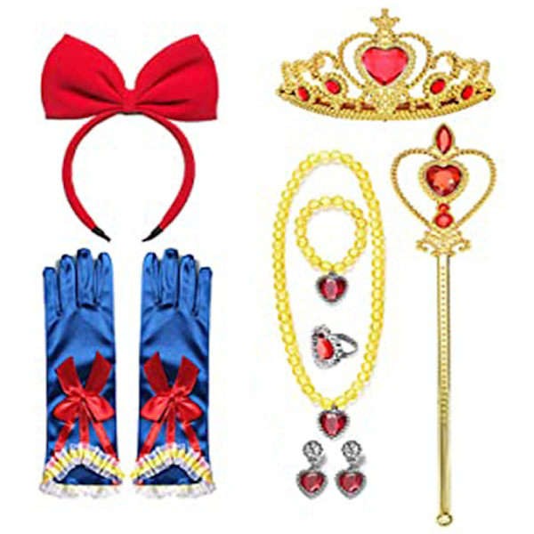 Halloweenfest Ladugård Flickor Snövit Prinsessklänning Set Fancy Cosplay Kostym 130cm