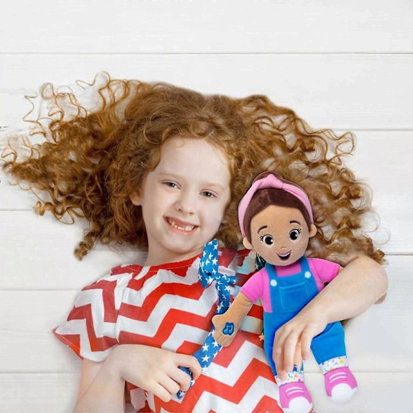 Miss Rachel Pratande & Sjungande Docka Ny 30cm Stor Plyschdocka Mjukt Tyg