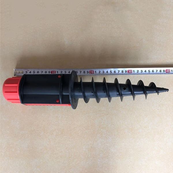 2x Parasol Ground Anchor Beach Umbrella Sand Screw In Holder Spike with Handle
