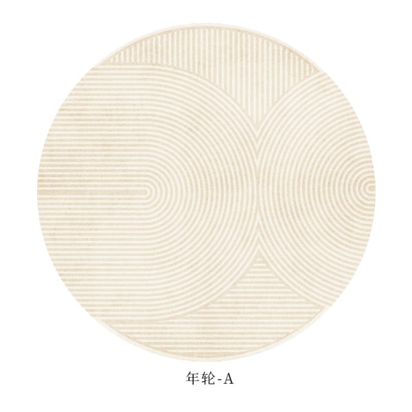 Lustig matta gjord av rund plyschmatta, halkfri, fluffig, stor