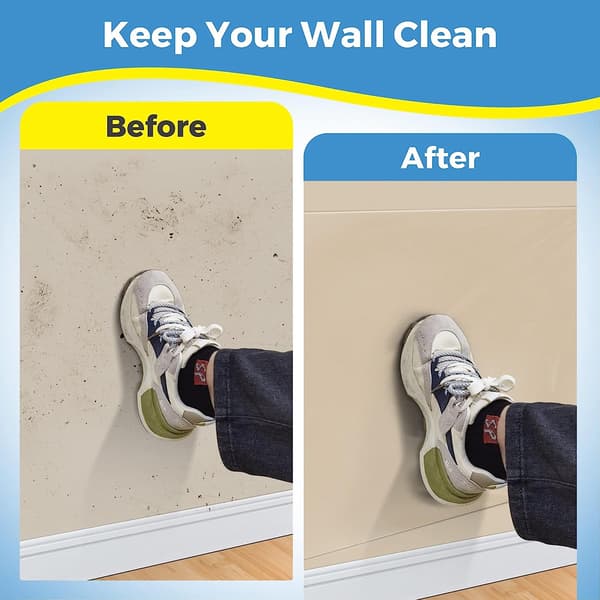 Klar statisk klamrende veggbeskytter, avtakbar[JUN]