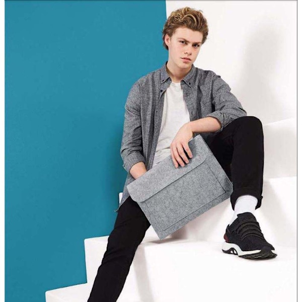 BagBase Huopa Kannettavan Tietokoneen/Asiakirjan Suojus/Hiha Yksi Koko Harmaa Melange Harmaa Melange Grey Melange One Size