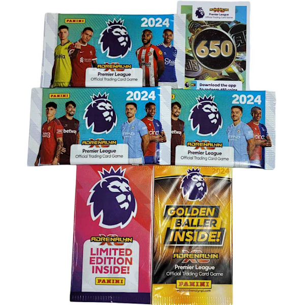 Presentpåse Fotbollskort - Panini Premier League 2024 (20 kort)