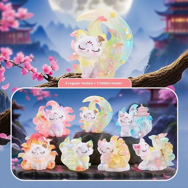 e Nine-Tailed Fairy Fox Mystery Box Blind Boxes Samlerlegetøj 1 Box Random