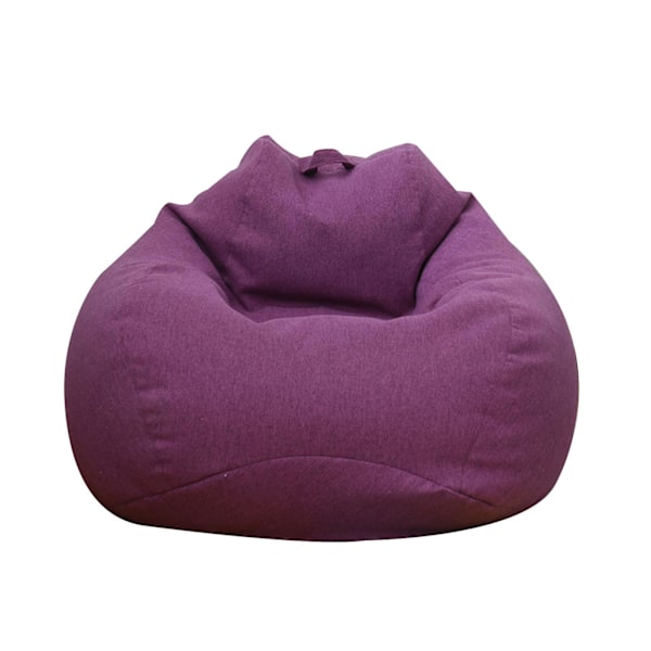 Inomhus/Utomhus Vuxen Beanbag Gaming Stol Extra Stor Beanbag Överdrag Lila Purple M
