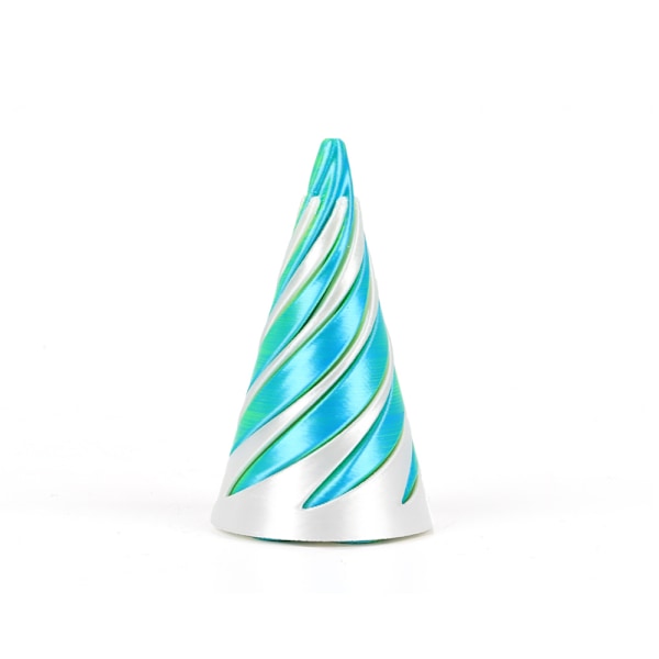 3D-tryckt Pyramid Spiral Cone Leksak - Vändbar Reseskulptur för Lugn och Avkoppling
