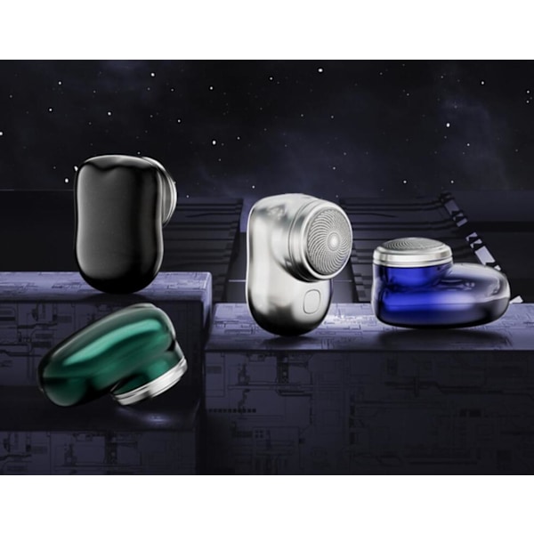 USB Mini Barbermaskin - Bærbar og Effektiv Barbering Svart black one size