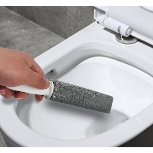 Pimpsten toalettborste med handtag för toalettrengöring