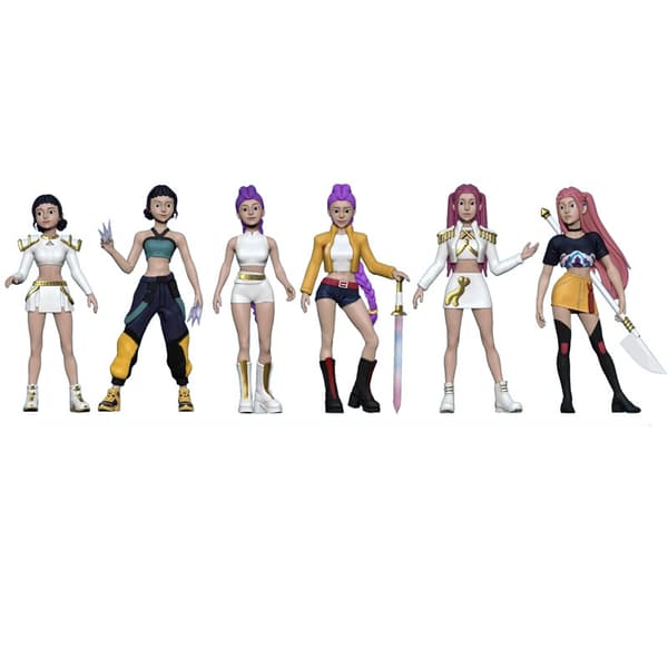 MINISO Demon Hunters Huntrix Kpop Figur - Derpys Tiger Rumi Samlarleksak[JUN] 6PCS-2 Option 1