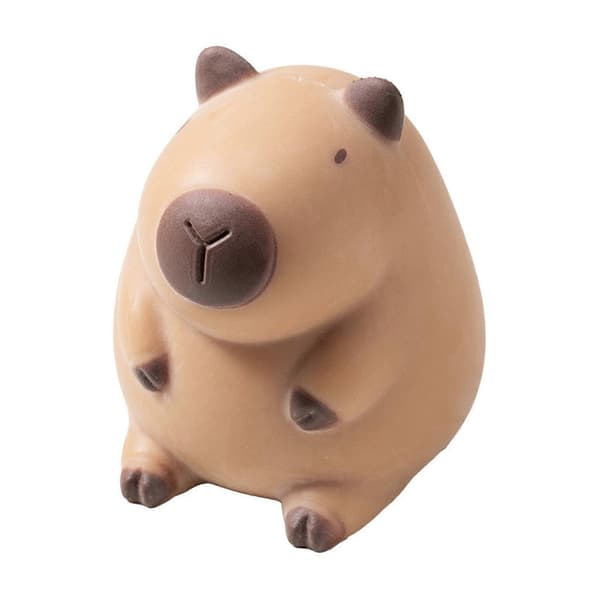 Klämbar Capybara Stressleksak - Stretchig Djurnyhetspresent [JUN] style 1