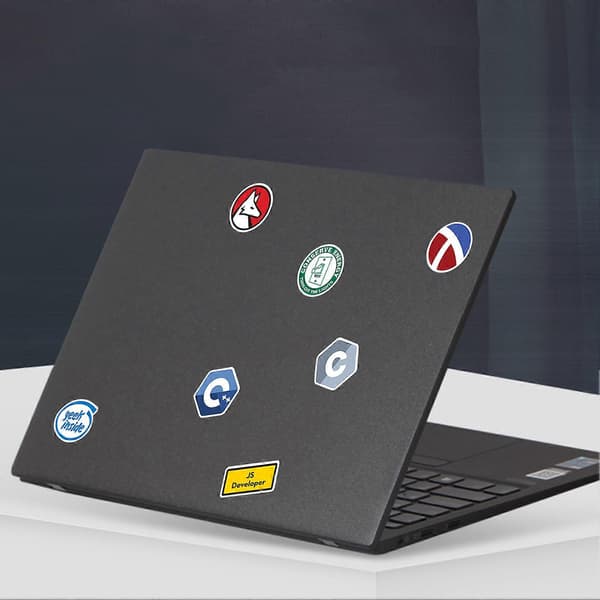 50-pakning vanntette laptop-klistremerker for programmerere, DIY-dekaler [JUN]