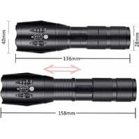 Multifarget lommelykt med 4 LED-moduser for utendørs- og nattaktiviteter [JUN]