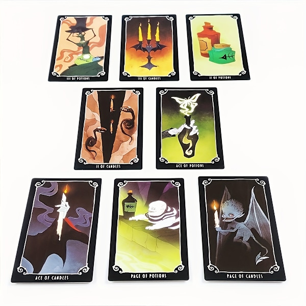 1 eske med 78 kort Christmas Tarot Oracle Card for underholdning, skjebne-divinasjonsspill, Tarot med elektronisk brukerveiledning 1 Box