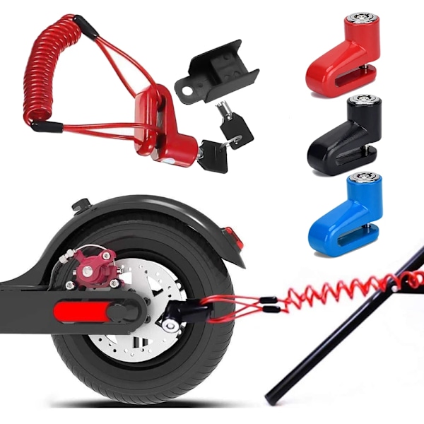 Xiaomi M365 Pro 2 1S Elektrisk Scooter Skivebremselås med Stålkabel Tyverisikring Black