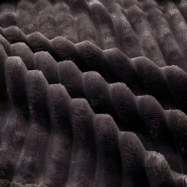 Børstet fleece tæppe, perfekt sofa- og sengeplaid 120*200CM, super blød og behagelig fornemmelse, perfekt til at varme op for alle familiemedlemmer (mørkegrå)