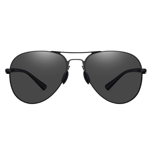 Aviator glasögon set svarta pilotglasögon med förarglasögon spegel