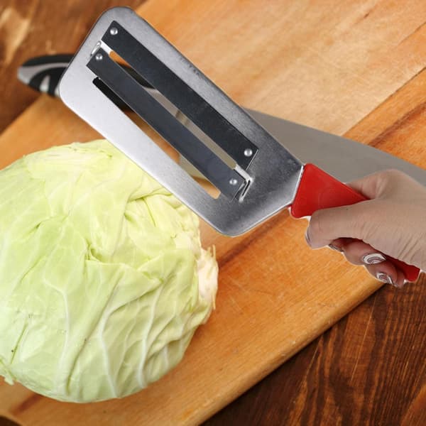 Dobbeltbladet Coleslaw-strimler i rustfrit stål Mandolin til surkål