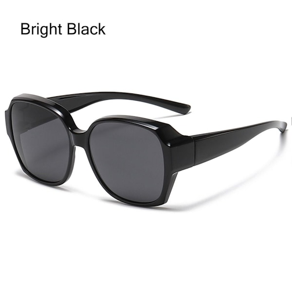 Polariserede solbriller til montering over briller med UV-beskyttelse Bright Black