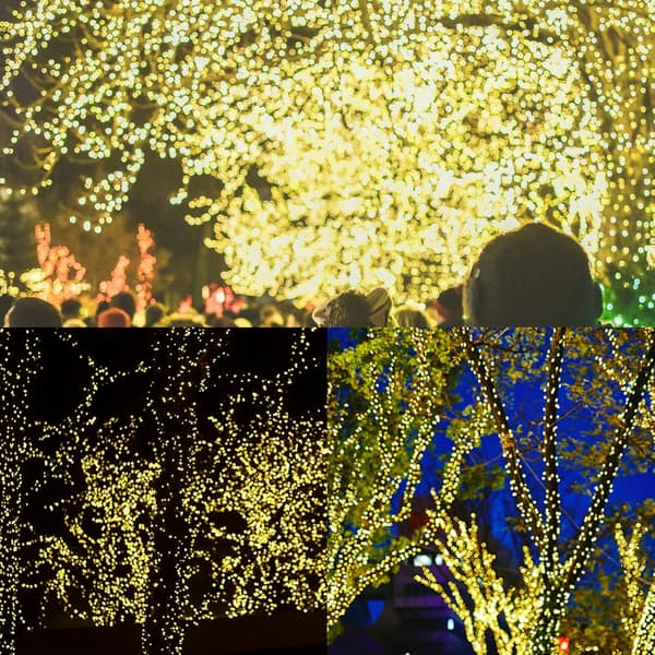 1000 LED Fairy String Lights 328 FT for utendørs julebelysning[JUN] Warm White