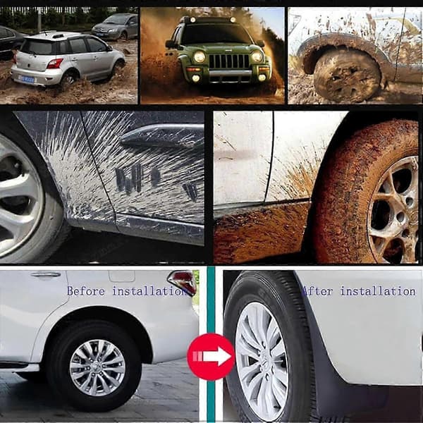 4x Formsprutade stänkskydd för Volvo V60 MK II Kombi 2019-2021[JUN]