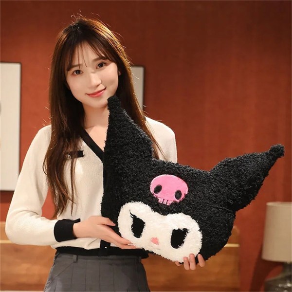 Kuromi Melody Pude Cushion e Cartoon Doll Plys Legetøj 85CM