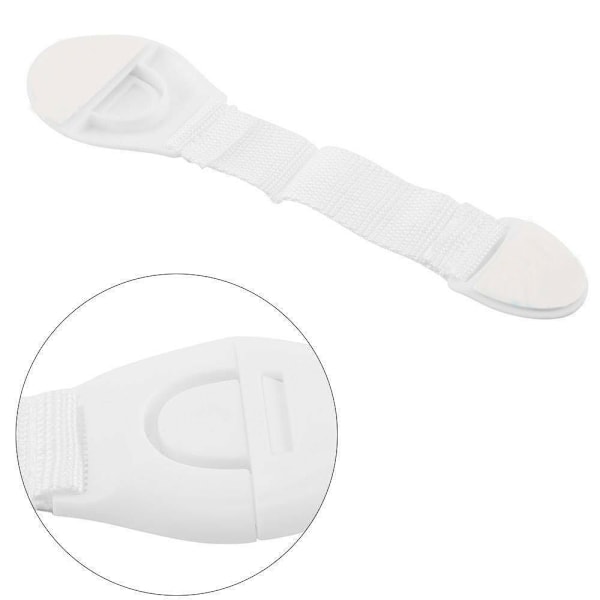 10 stk Lås Skap Lås Stropper white
