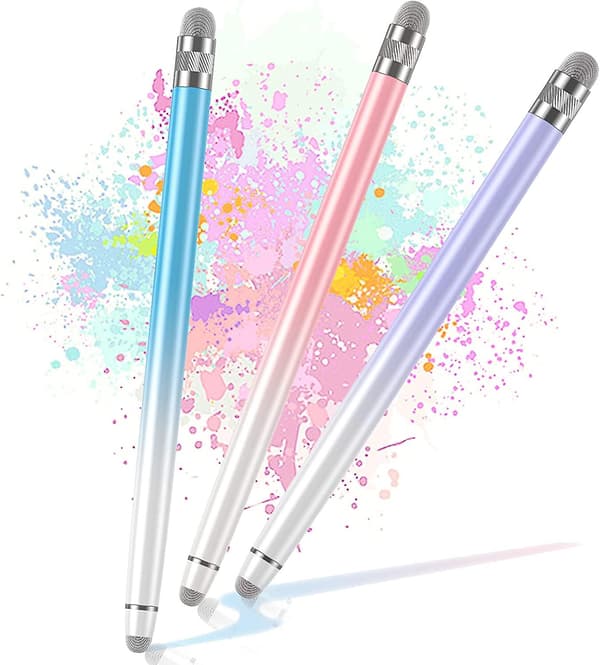 3-pak Stylus Penne til Touchskærme, Kompatible med iPhone, iPad, Android Tablets