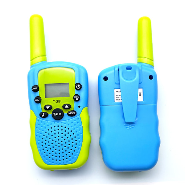 2-pakning med walkie-talkies for gutter og jenter i alderen 3, 4, 5, 6 og 7 år