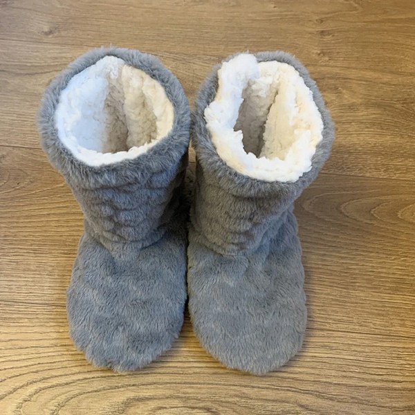 Vinter Damtofflor Skor Vinter Par Golvstrumpor Vuxen Halkfri Förtjockning Sammet Inomhusdans Hög-Tube Tofflor Khaki khaki 38-40