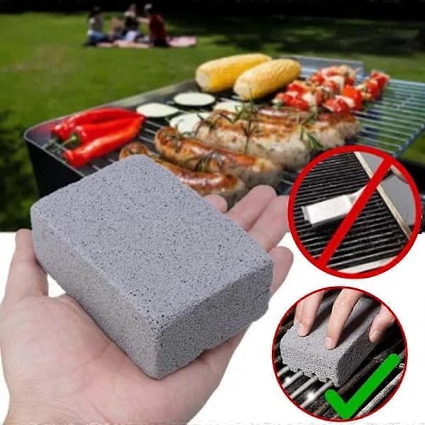 4-pak grillrenseklodser til grill, stegeplade og flade overflader [JUN]