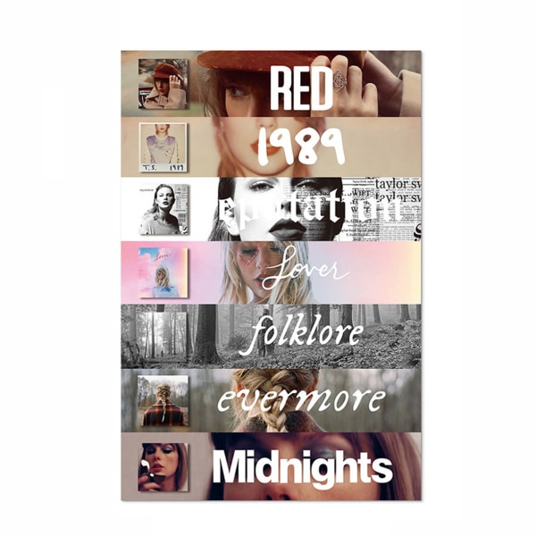 Sanger Taylor Swifts plakat Personifiserbar hengende pynt Ideell gave til Swifties D