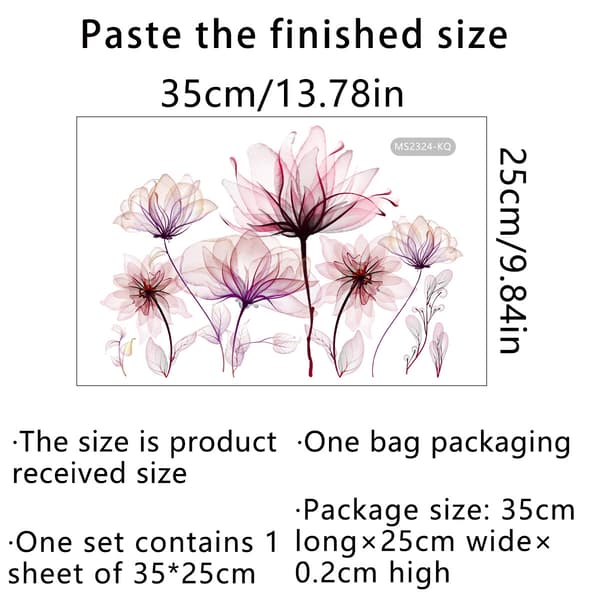 35x25cm Badeværelsesmærkat Kompatibel med MH[JUN]