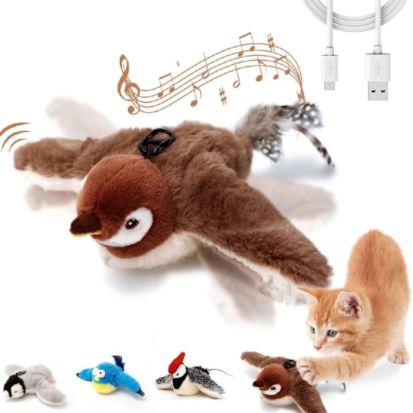 Electronic Interactive Flying Bird – Perfect Toy for Cats