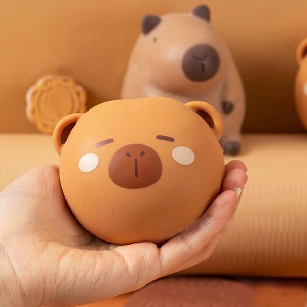 Klämbar Capybara Stressleksak - Stretchig Djurnyhetspresent [JUN] style 1