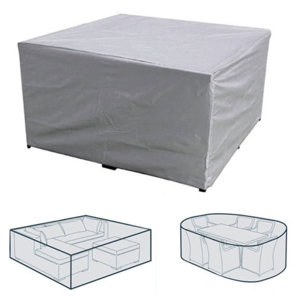 Trädgårdsmöbelskydd Vattentätt Utomhus Regn Snöskydd för Soffbord Stolar 123x123x74cm
