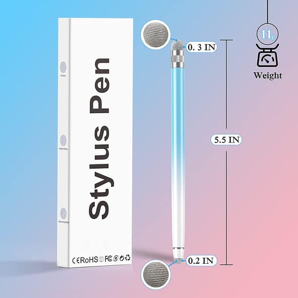 3-pak Stylus Penne til Touchskærme, Kompatible med iPhone, iPad, Android Tablets