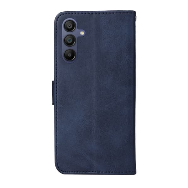 Samsung Galaxy A17 A26 A16 5G Etui i Klassisk Lædertekstur[JUN] Blå