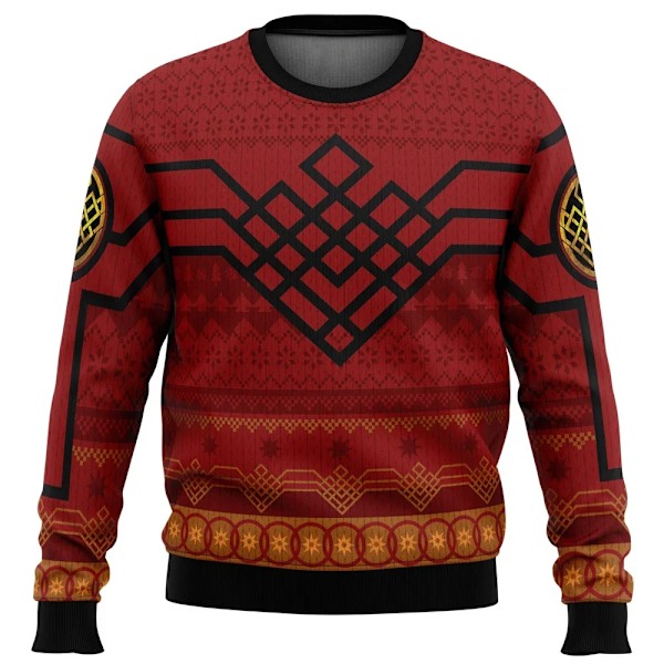 Ny efterår/vinter Ny mode Street Sports Topper Jultrøje Deadpool Jolly Red Guy Hot Rea O-Neck Trøje Julemandsstil 2 style 2 3XL