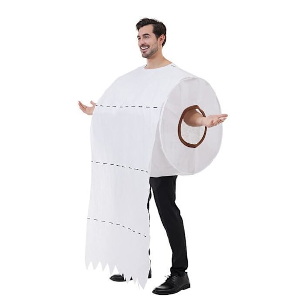 Gigant Toiletpapir Voksen Halloween Kostume 69.5*78CM