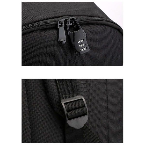 Among Us Ryggsäck Barn Ryggsäckar Skolväska med USB-Port 1 svart stor 6