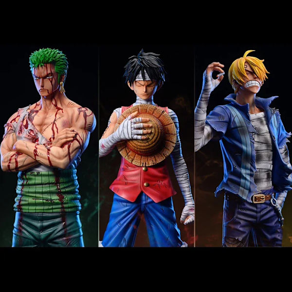 30 cm One Piece Anime Action Figur Roronoa Zoro Vinsmoke Sanji Ställning Pvc Staty Staty Modell Collection Pojke Leksak Presenter